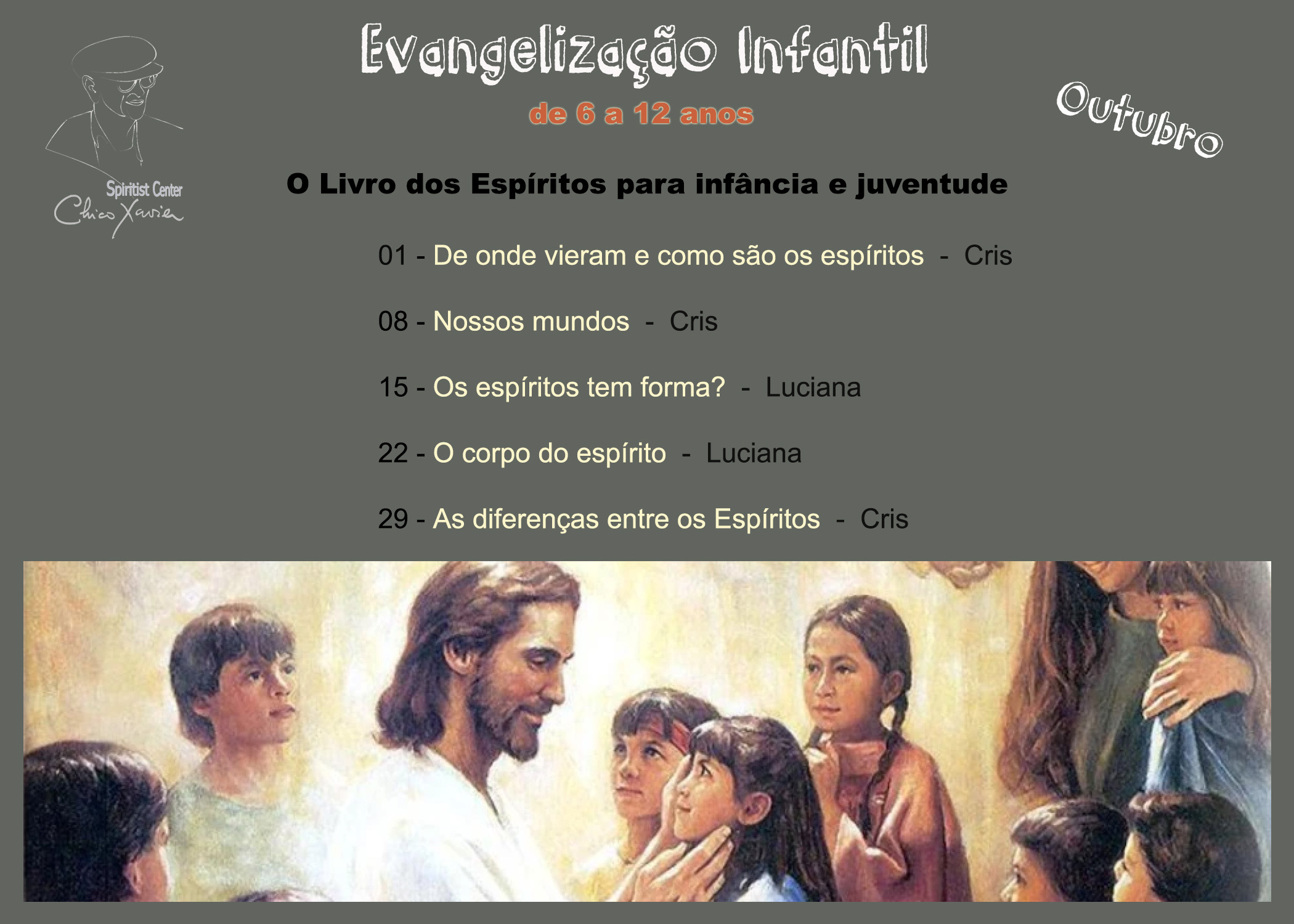 Evangelização Infantil de 6 a 12 anos outubro